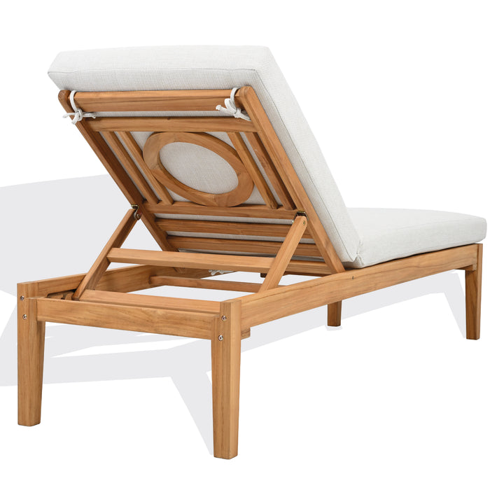 Safavieh Couture Montclair Teak Chaise Lounge
