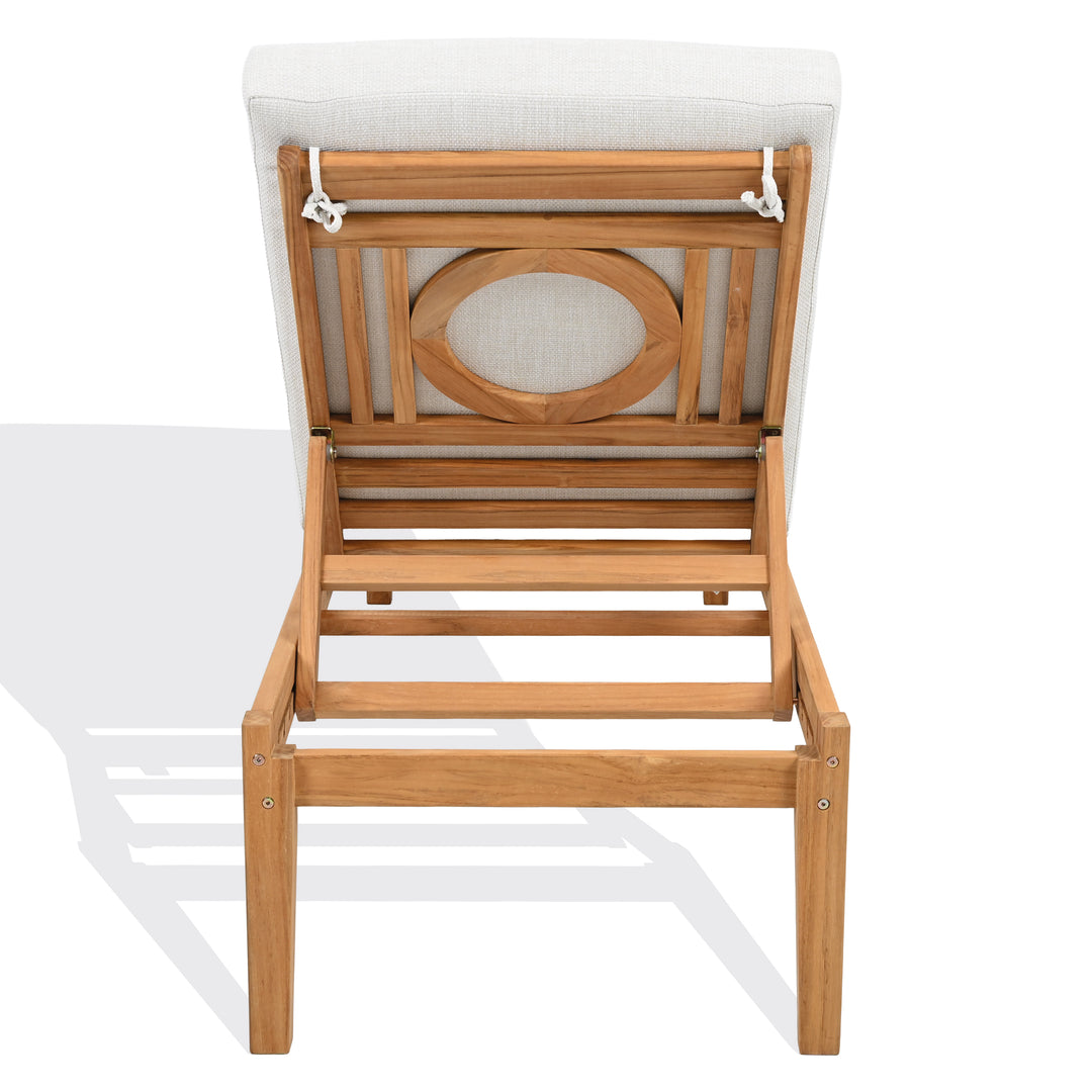 Safavieh Couture Montclair Teak Chaise Lounge