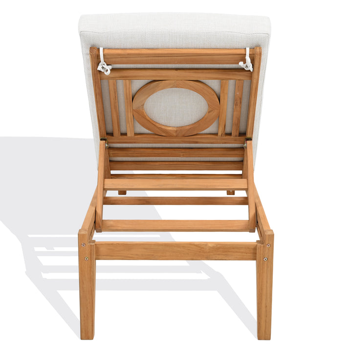 Safavieh Couture Montclair Teak Chaise Lounge