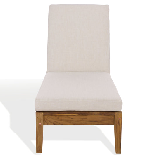 Safavieh Couture Montclair Teak Chaise Lounge