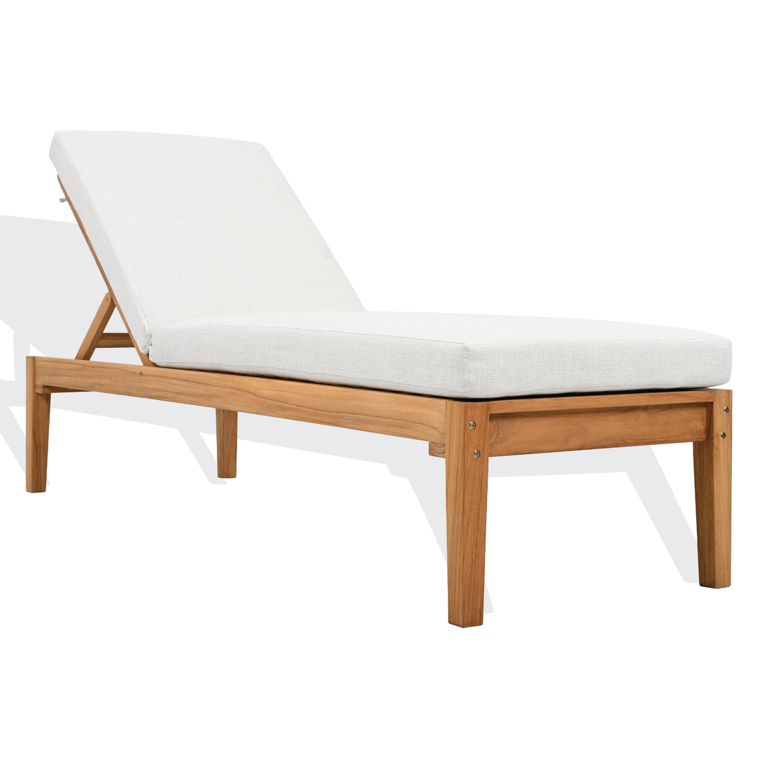 Safavieh Couture Montclair Teak Chaise Lounge