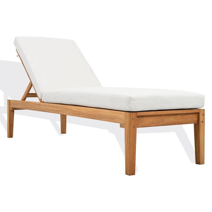 Safavieh Couture Montclair Teak Chaise Lounge