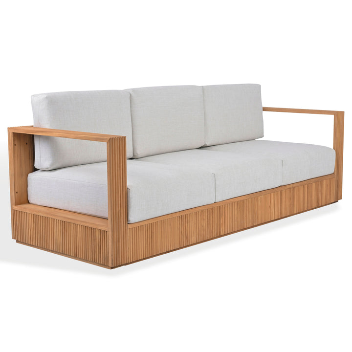 Safavieh Couture St Lucia Teakwood Patio Sofa