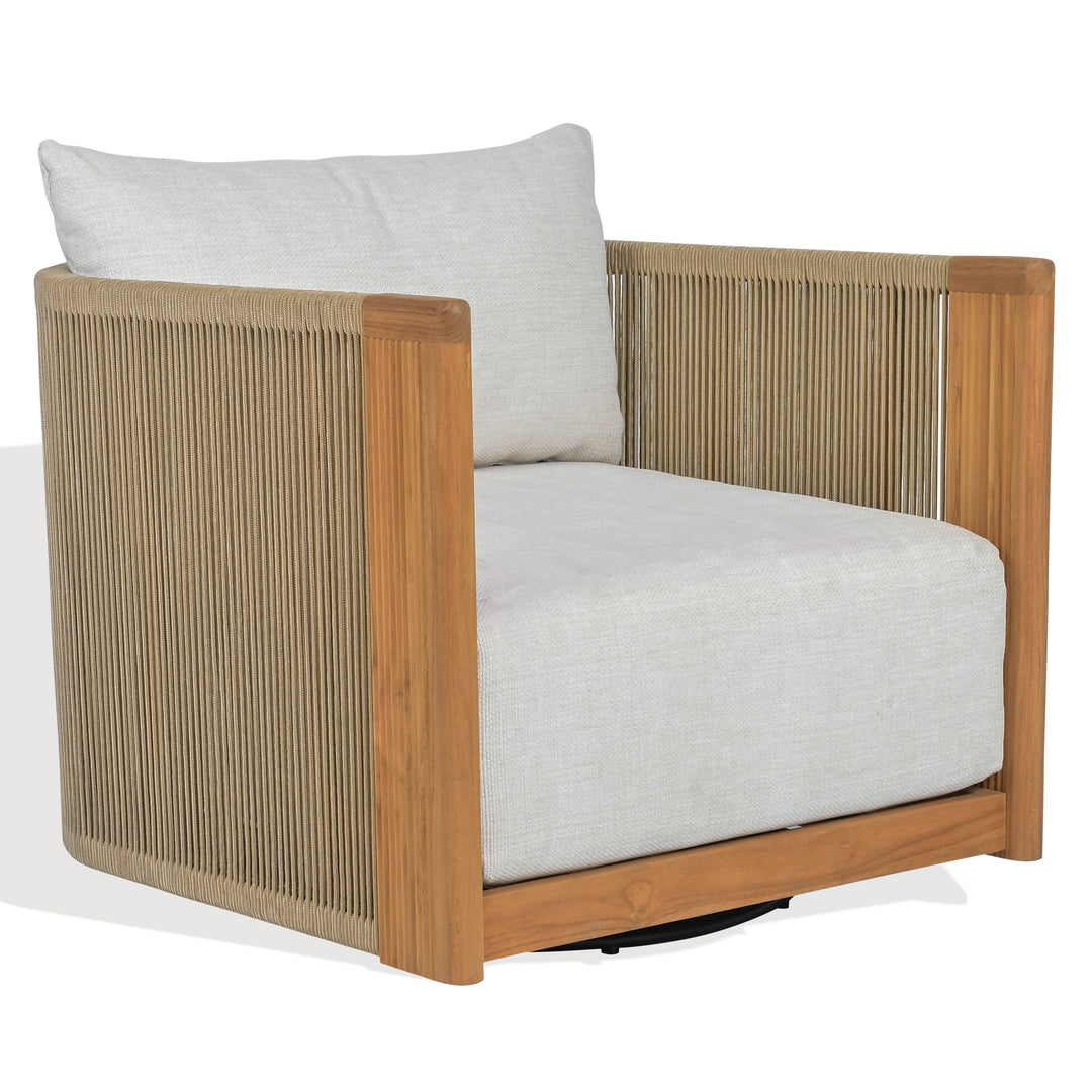 White / Natural Teak