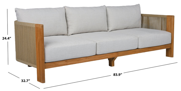 White / Natural Teak