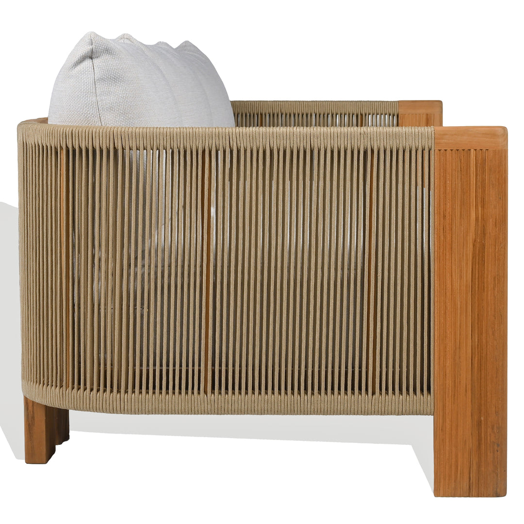 White / Natural Teak