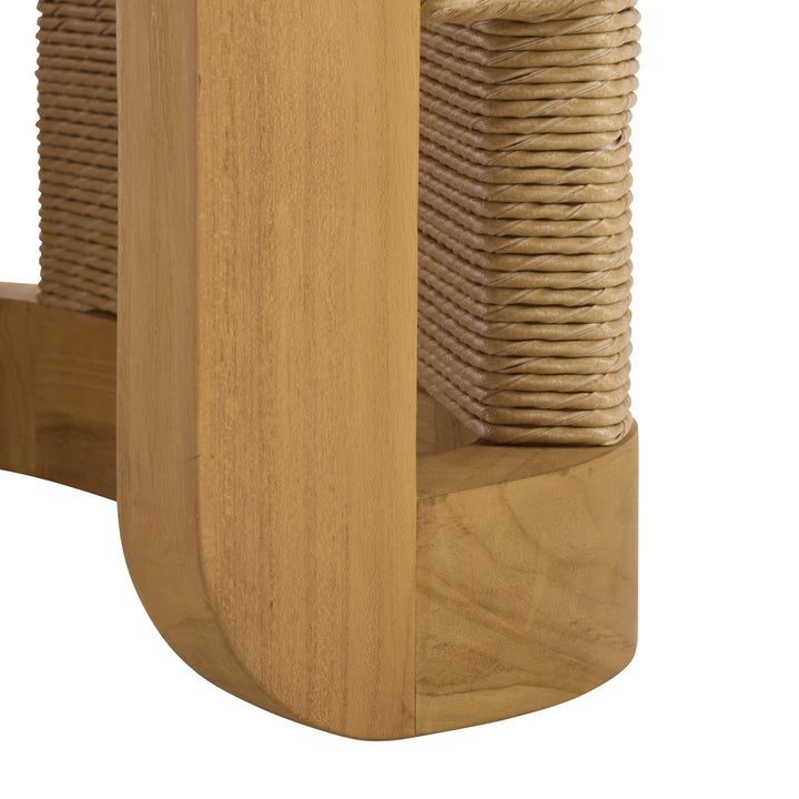 American Home Furniture Safavieh Couture Skipper Teak And Hyacinth Outdoor Coffee Table