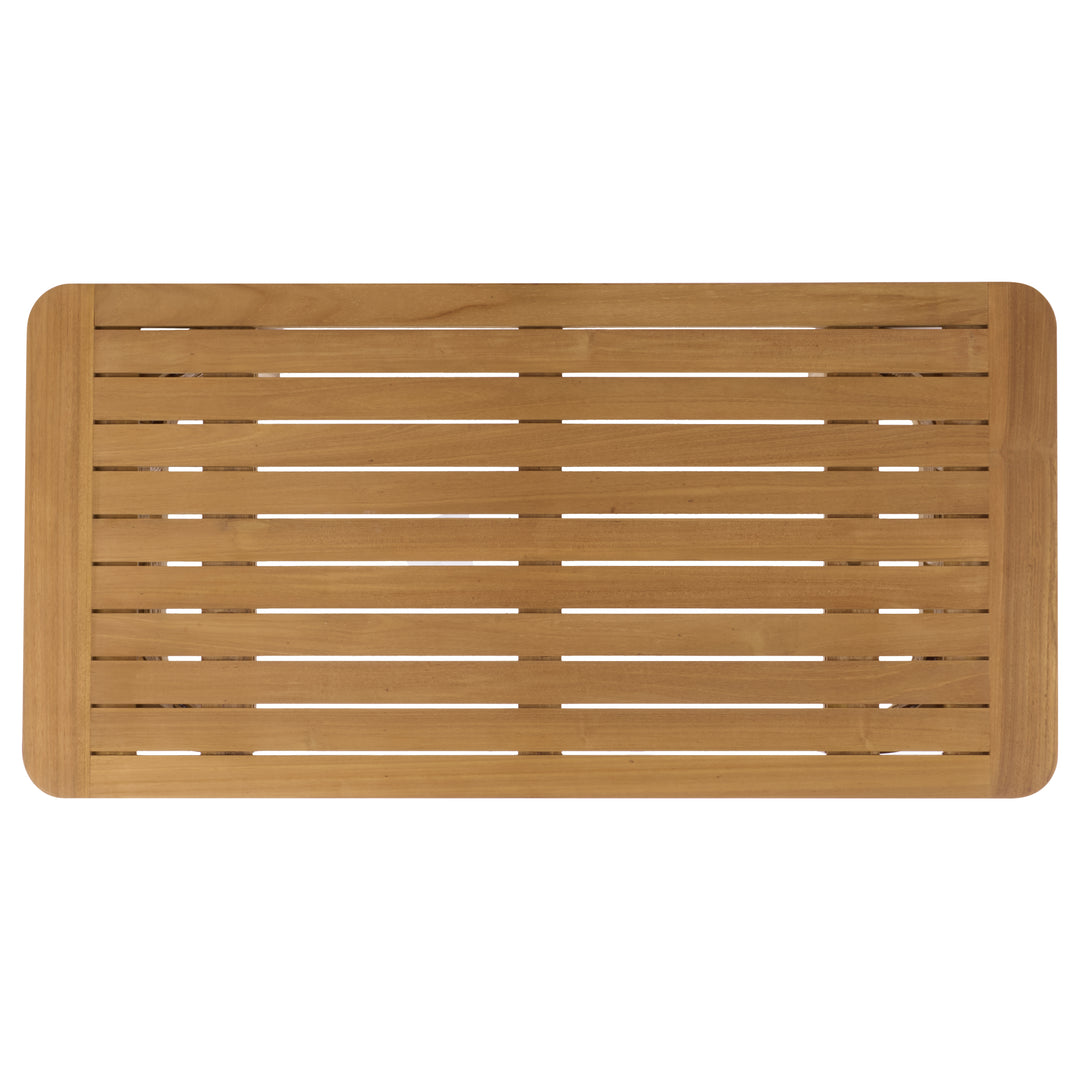 American Home Furniture Safavieh Couture Skipper Teak And Hyacinth Outdoor Coffee Table