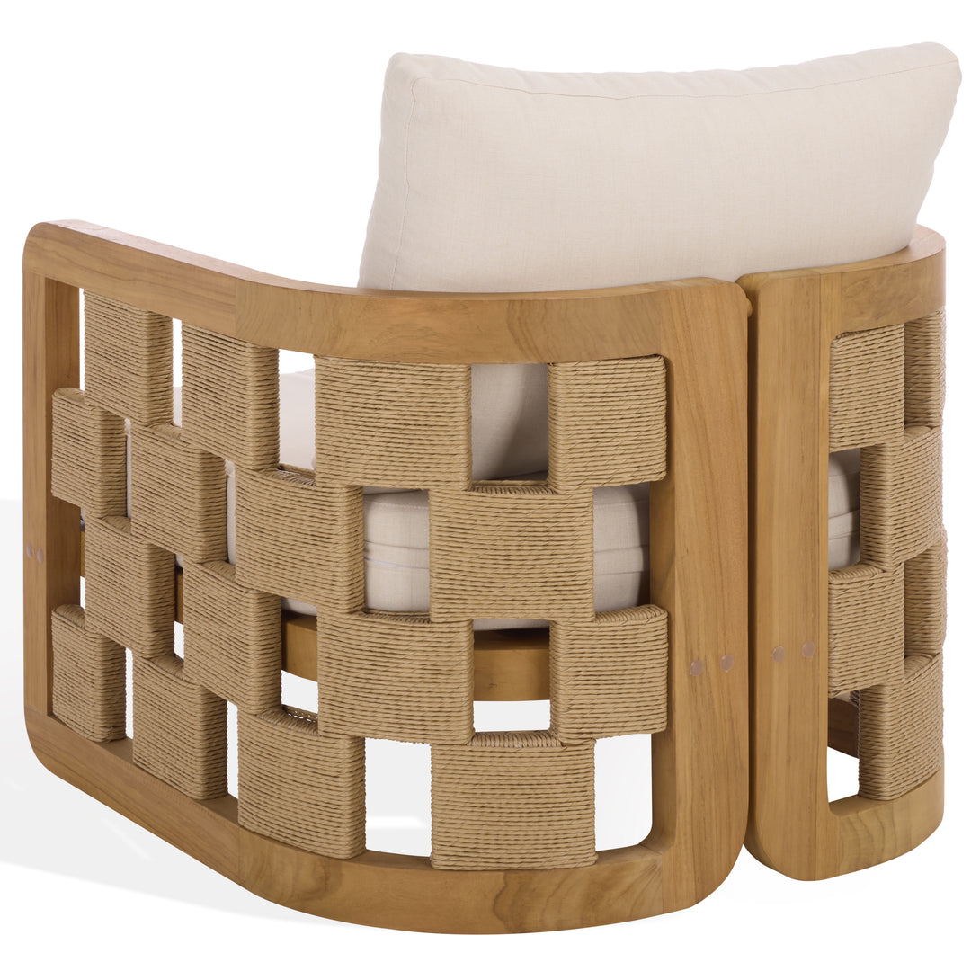 American Home Furniture Safavieh Couture Skipper Teak And Hyacinth Patio Chair