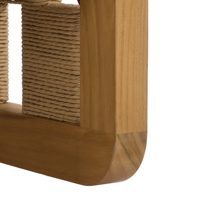 American Home Furniture Safavieh Couture Skipper Teak And Hyacinth Patio Chair