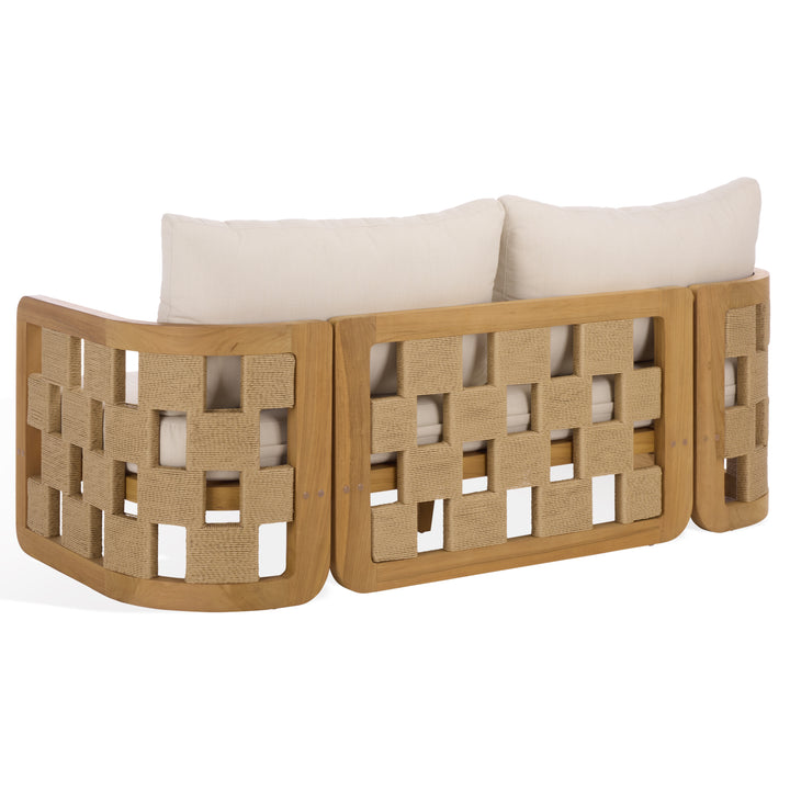 American Home Furniture Safavieh Couture Skipper Teak And Hyacinth Patio Sofa