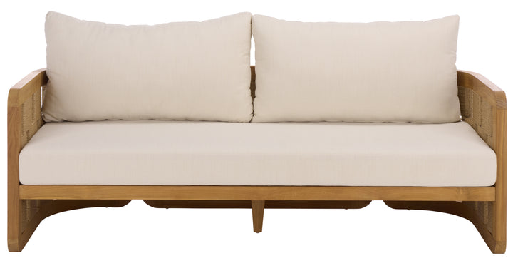 American Home Furniture Safavieh Couture Skipper Teak And Hyacinth Patio Sofa