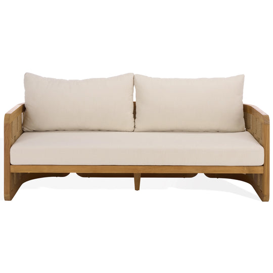 American Home Furniture Safavieh Couture Skipper Teak And Hyacinth Patio Sofa