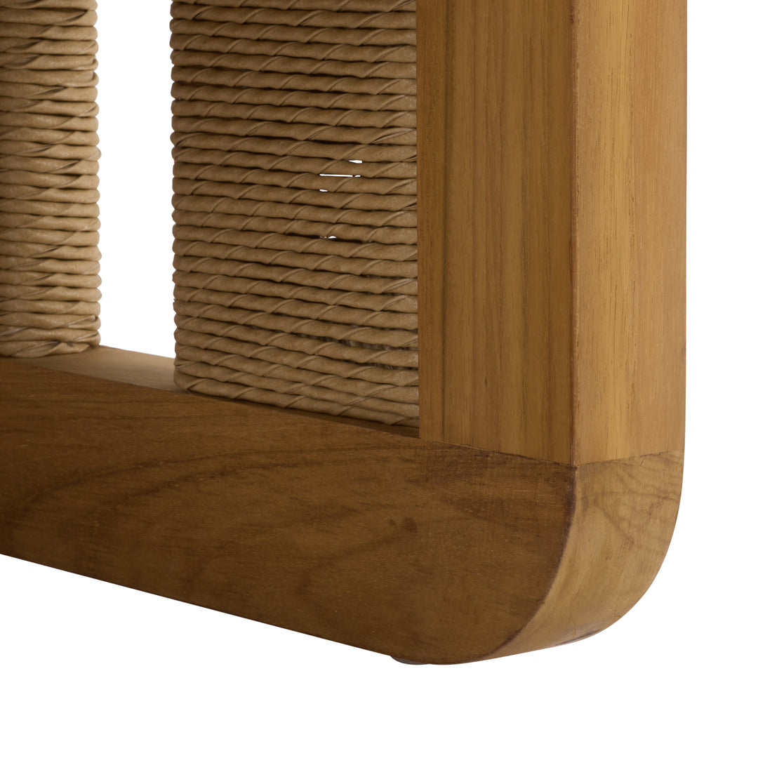 American Home Furniture Safavieh Couture Skipper Teak And Hyacinth Patio Sofa