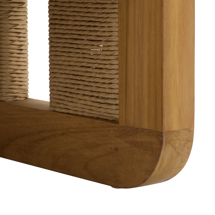 American Home Furniture Safavieh Couture Skipper Teak And Hyacinth Patio Sofa