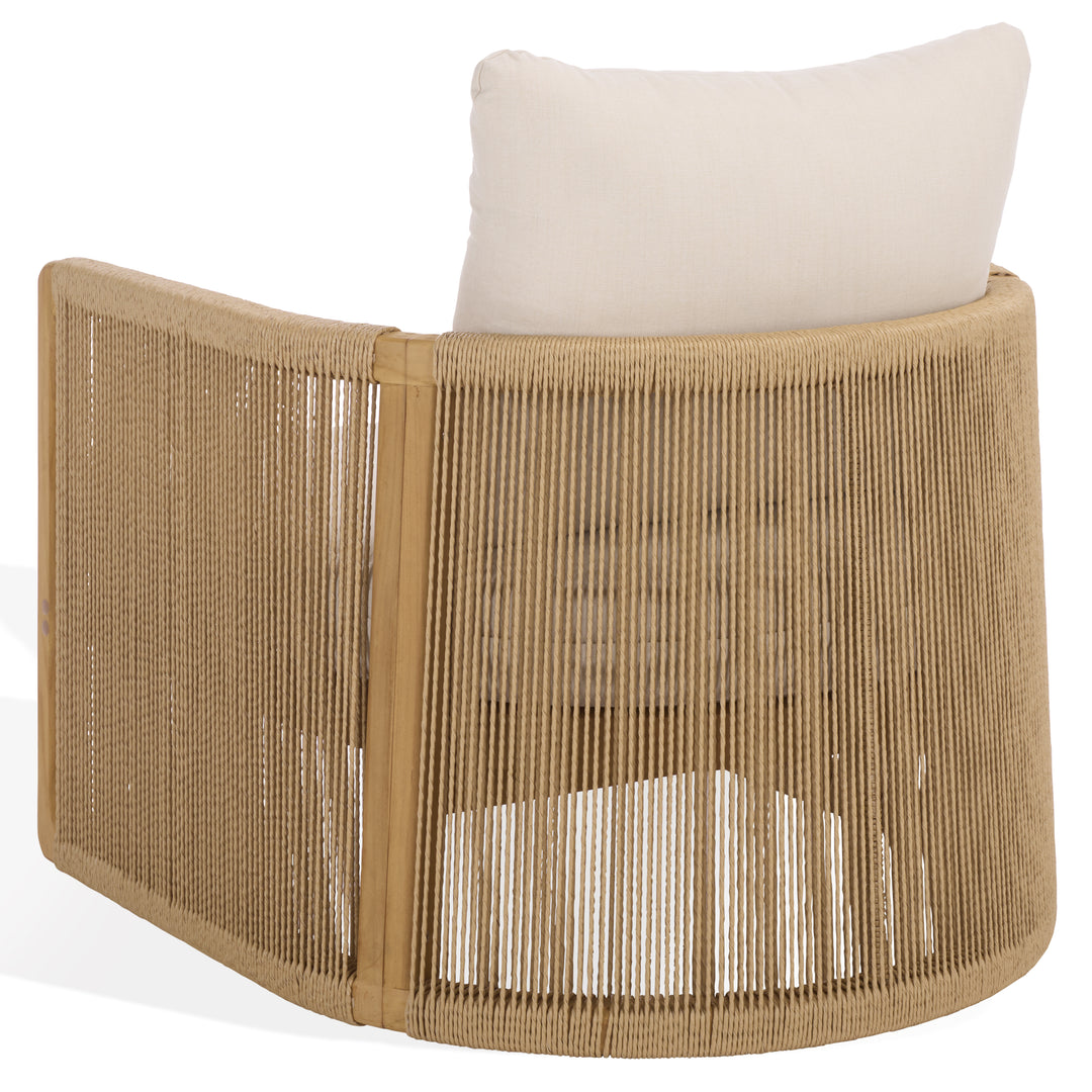 American Home Furniture Safavieh Couture Gale Teak And Hyacinth Patio Chair