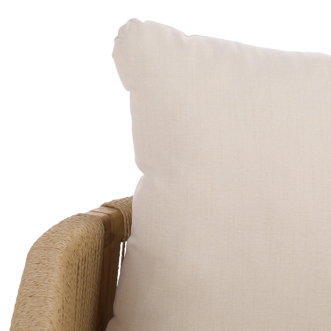 American Home Furniture Safavieh Couture Gale Teak And Hyacinth Patio Sofa