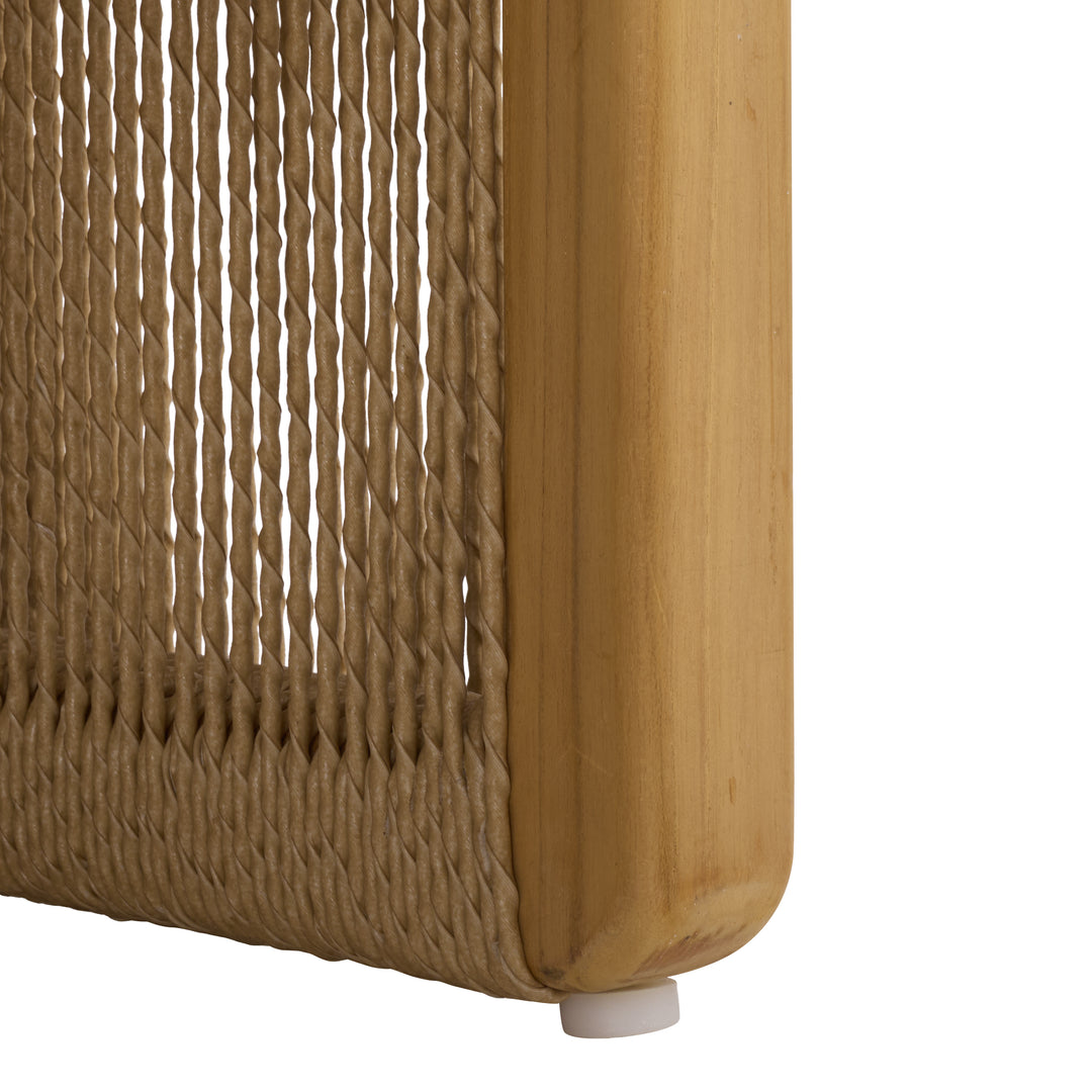 American Home Furniture Safavieh Couture Gale Teak And Hyacinth Patio Sofa