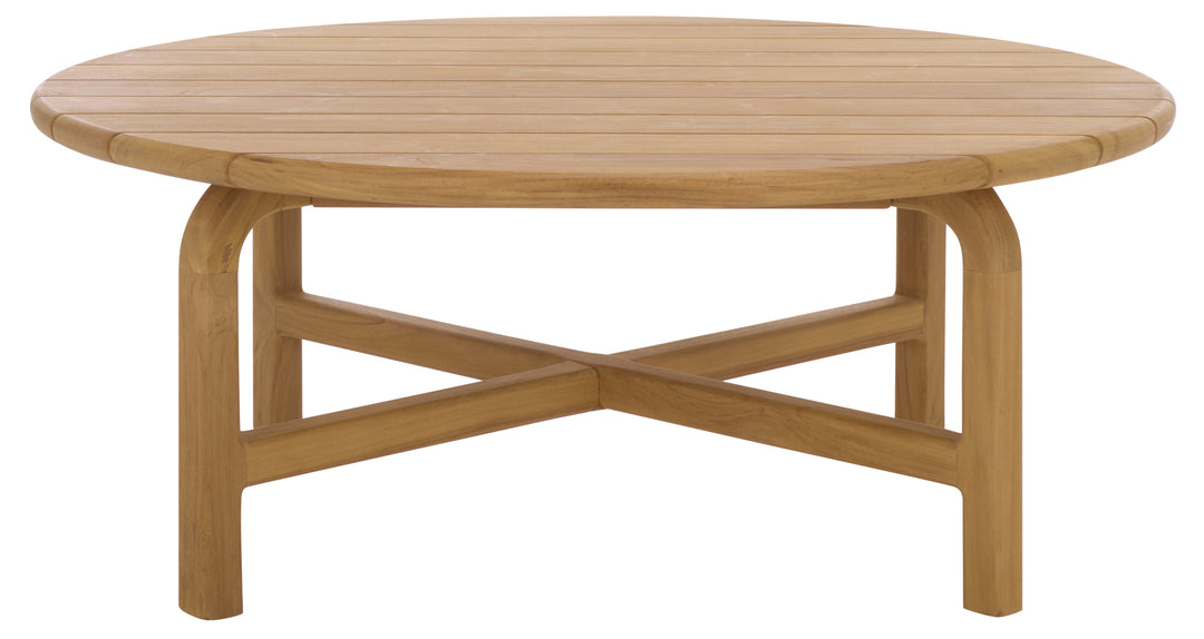American Home Furniture Safavieh Couture Rogers Teak Outdoor Coffee Table