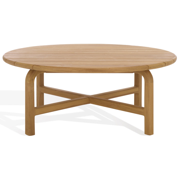 American Home Furniture Safavieh Couture Rogers Teak Outdoor Coffee Table