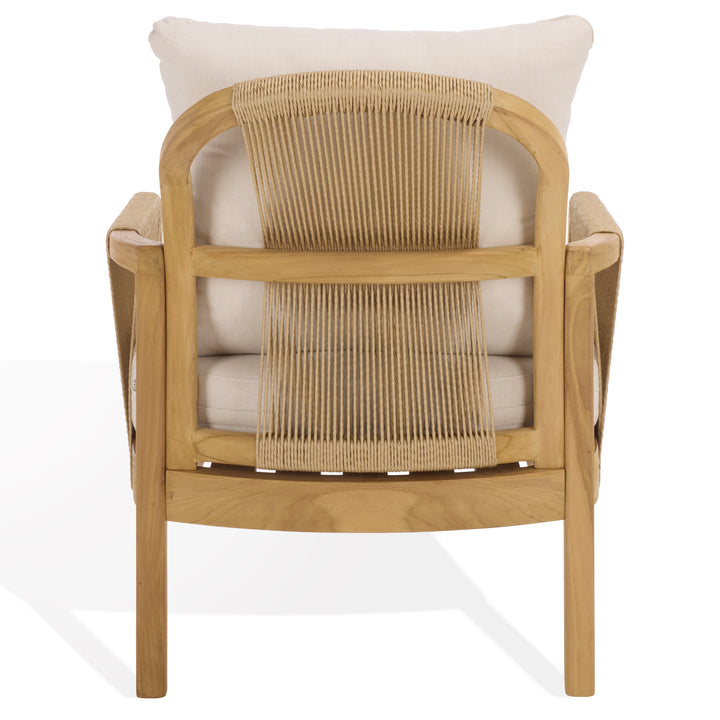 American Home Furniture Safavieh Couture Rogers Teak And Hyacinth Patio Chair