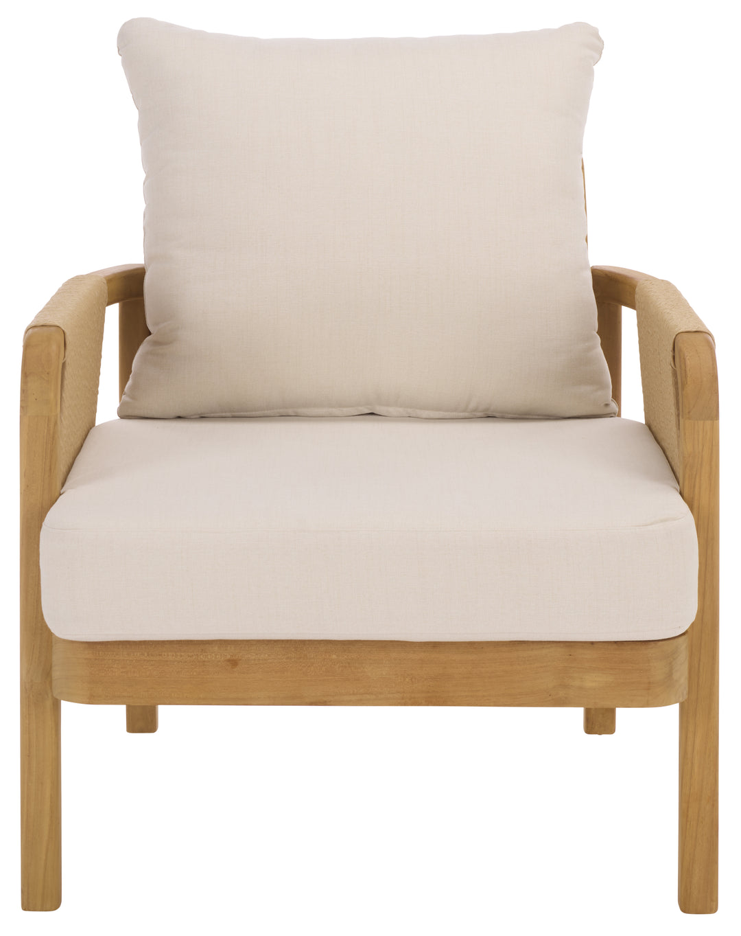 American Home Furniture Safavieh Couture Rogers Teak And Hyacinth Patio Chair