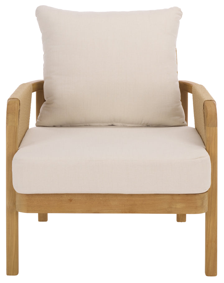 American Home Furniture Safavieh Couture Rogers Teak And Hyacinth Patio Chair