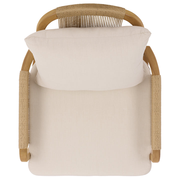 American Home Furniture Safavieh Couture Rogers Teak And Hyacinth Patio Chair