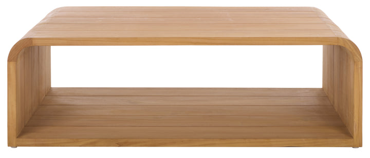 American Home Furniture Safavieh Couture Cove Teak Outdoor Coffee Table