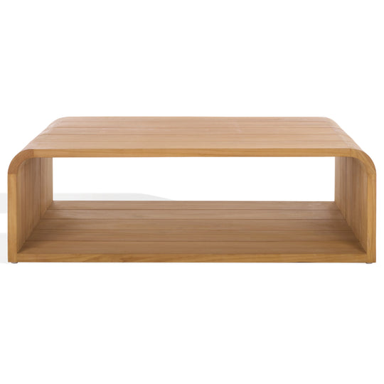 American Home Furniture Safavieh Couture Cove Teak Outdoor Coffee Table