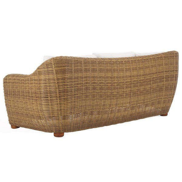 American Home Furniture | Safavieh Couture - Melbourne Wicker Patio Sofa