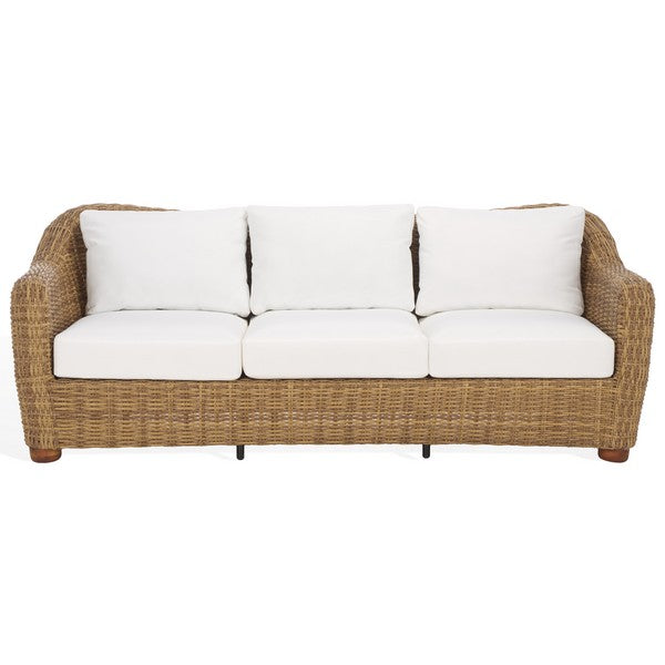 American Home Furniture | Safavieh Couture - Melbourne Wicker Patio Sofa