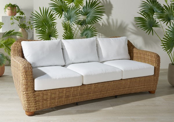 American Home Furniture | Safavieh Couture - Melbourne Wicker Patio Sofa