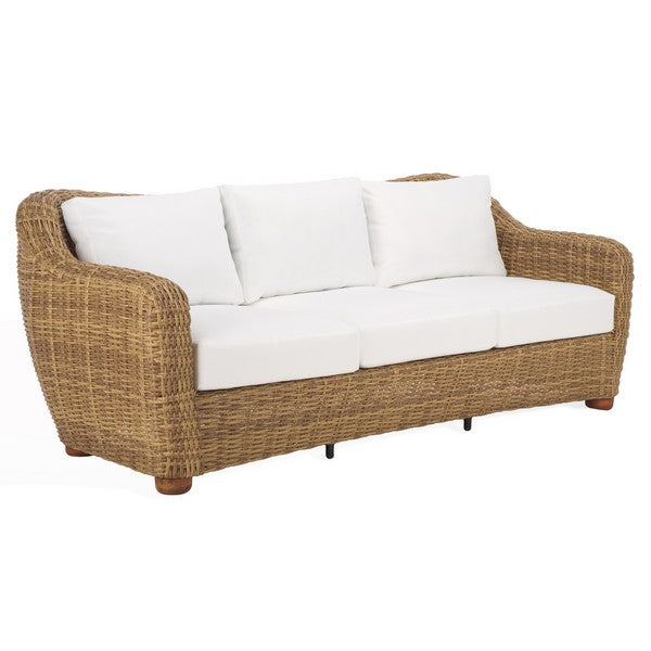 American Home Furniture | Safavieh Couture - Melbourne Wicker Patio Sofa