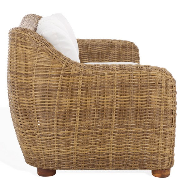 American Home Furniture | Safavieh Couture - Melbourne Wicker Patio Sofa