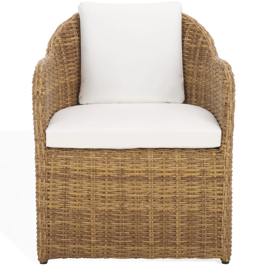 American Home Furniture Safavieh Couture Melbourne Wicker Outdoor Dining Chair