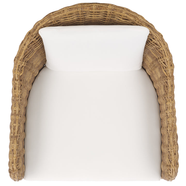 American Home Furniture Safavieh Couture Melbourne Wicker Outdoor Dining Chair