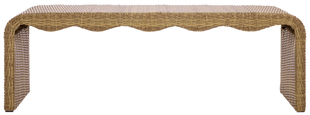 American Home Furniture Safavieh Couture Lynsee Wicker Bench