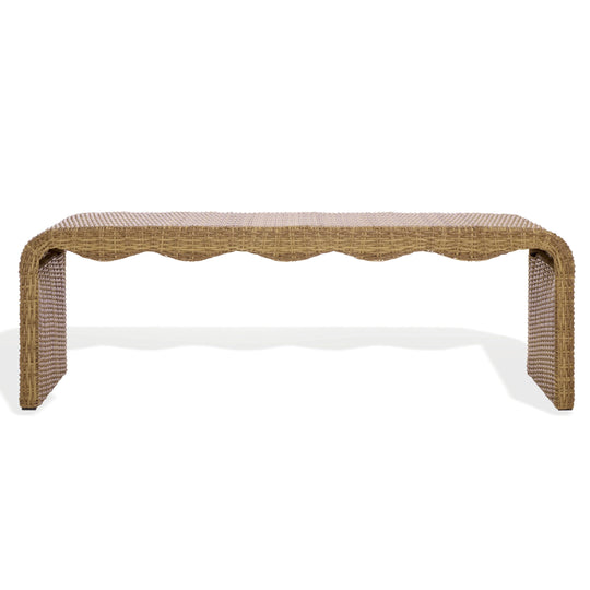 American Home Furniture Safavieh Couture Lynsee Wicker Bench