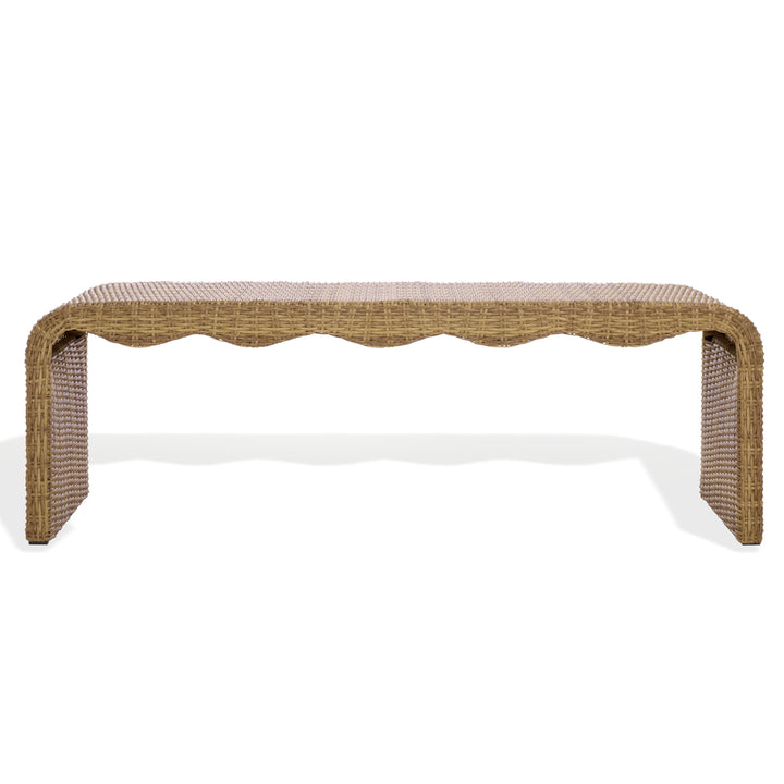 American Home Furniture Safavieh Couture Lynsee Wicker Bench