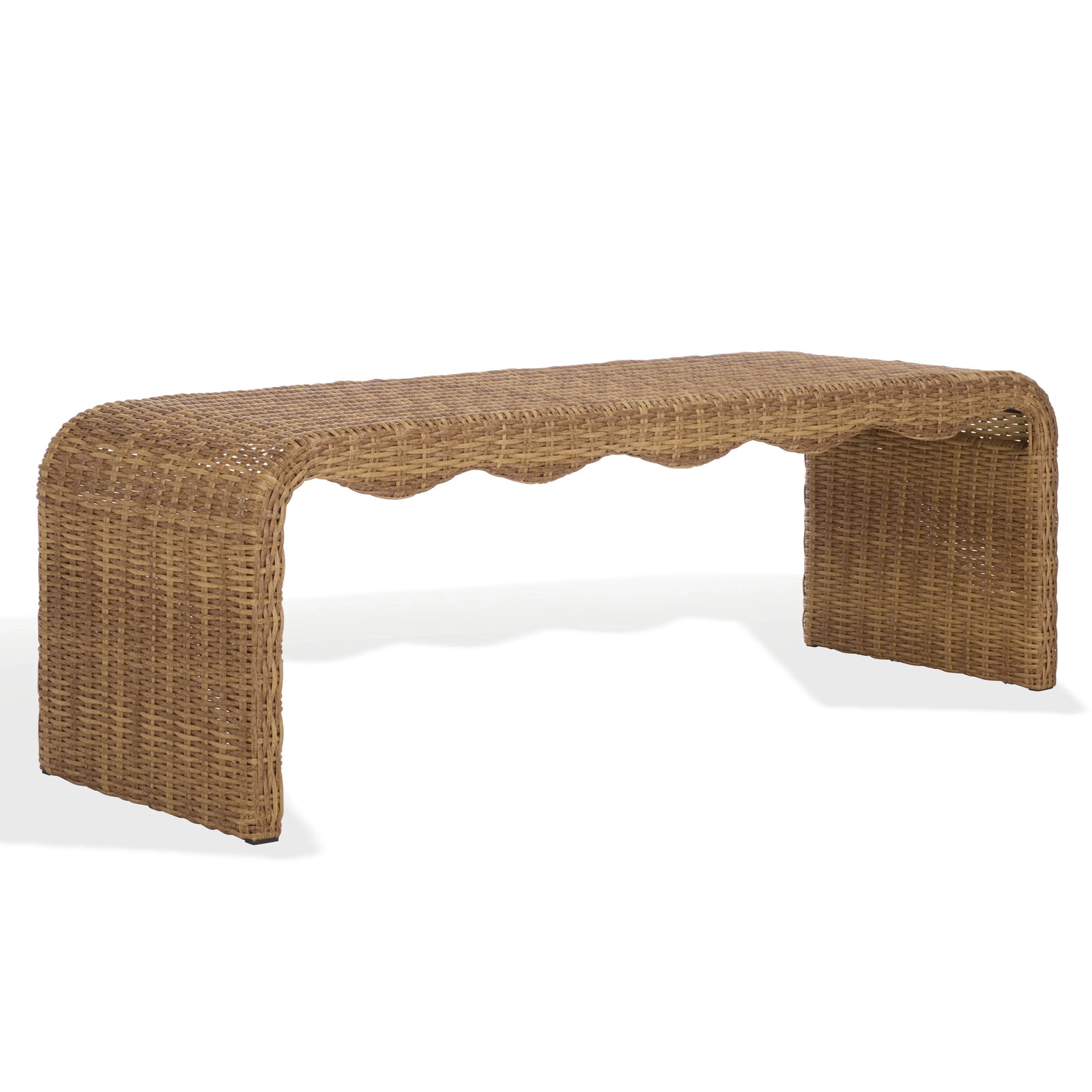 American Home Furniture Safavieh Couture Lynsee Wicker Bench