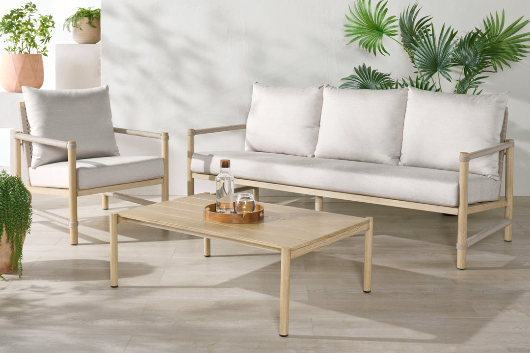 American Home Furniture Safavieh Couture Dorianna Aluminum Patio Sofa