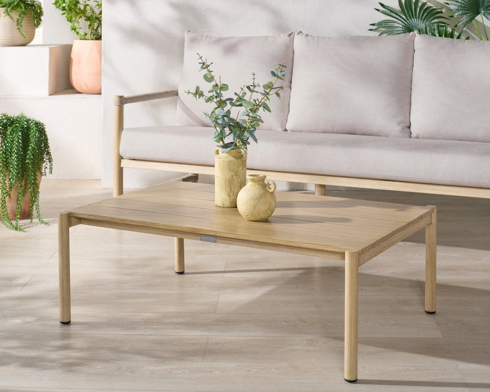 American Home Furniture Safavieh Couture Dorianna Aluminum Patio Coffee Table