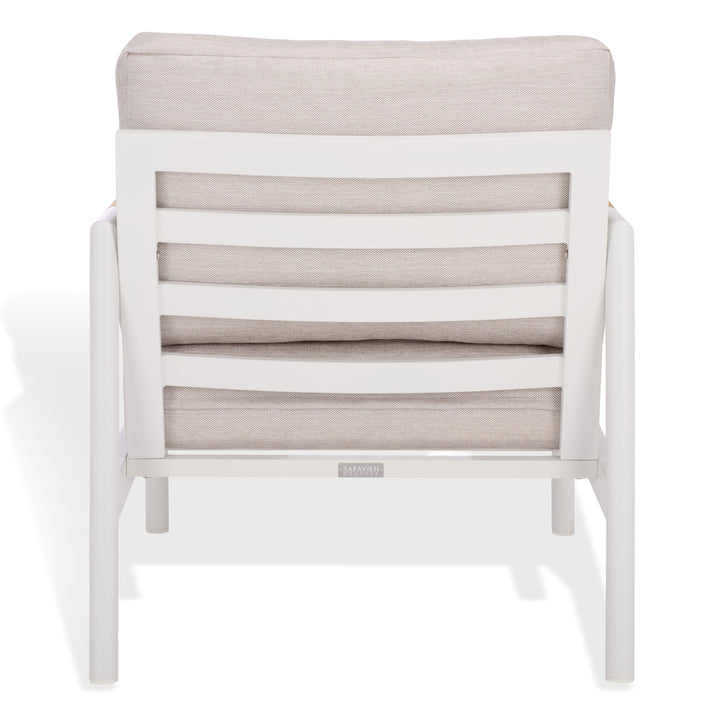 American Home Furniture Safavieh Couture Chryssa Aluminum And Teak Patio Chair