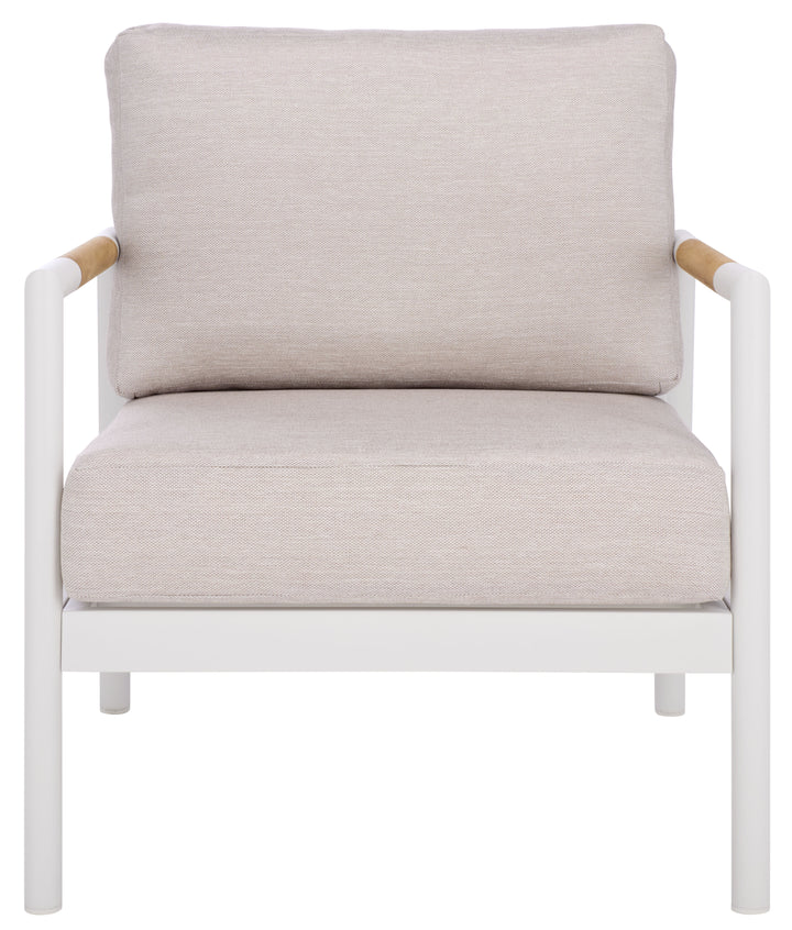 American Home Furniture Safavieh Couture Chryssa Aluminum And Teak Patio Chair