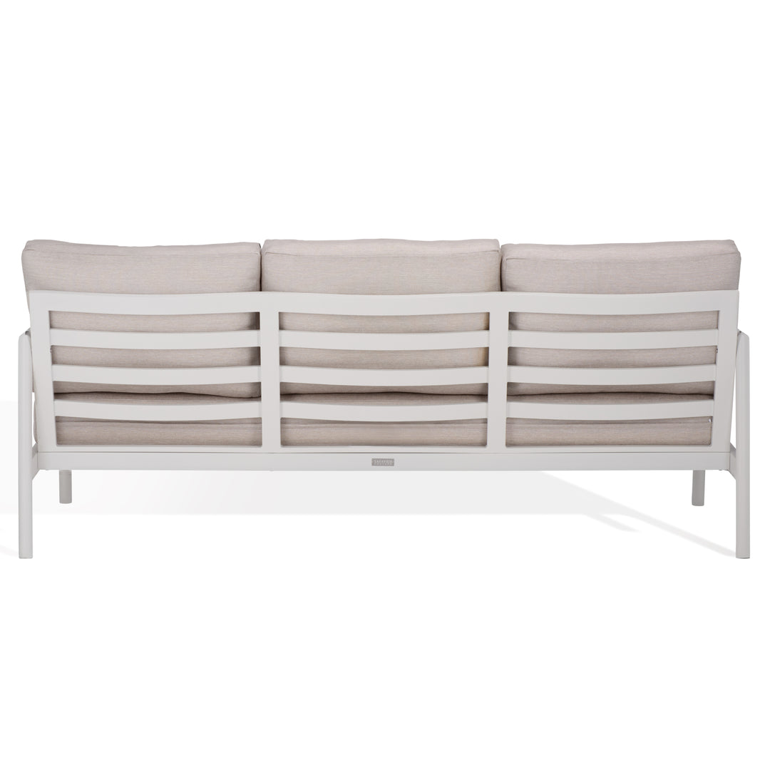 American Home Furniture Safavieh Couture Chryssa Aluminum And Teak Patio Sofa