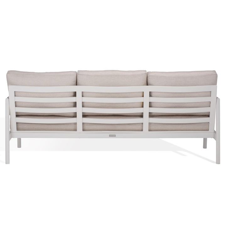 American Home Furniture Safavieh Couture Chryssa Aluminum And Teak Patio Sofa