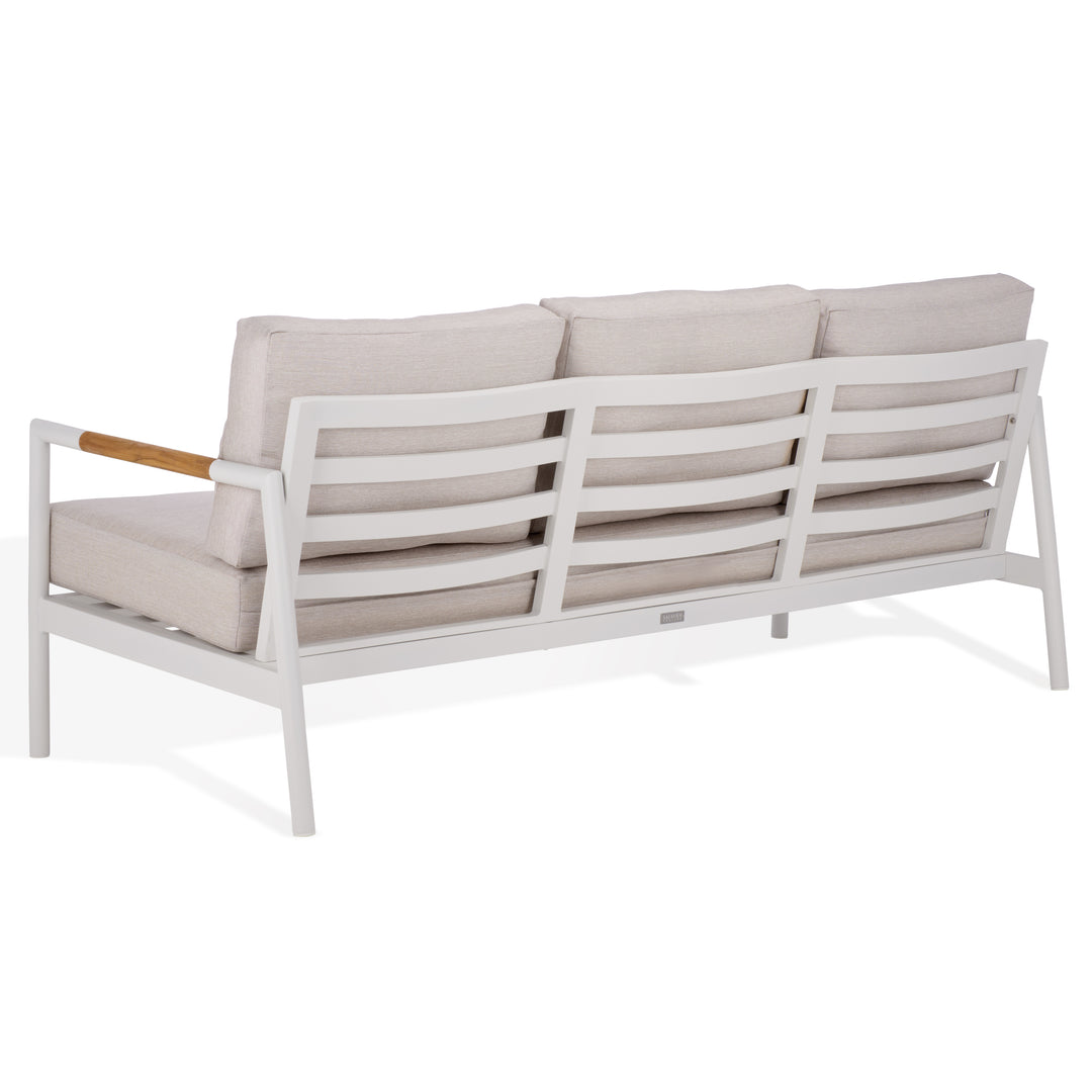 American Home Furniture Safavieh Couture Chryssa Aluminum And Teak Patio Sofa