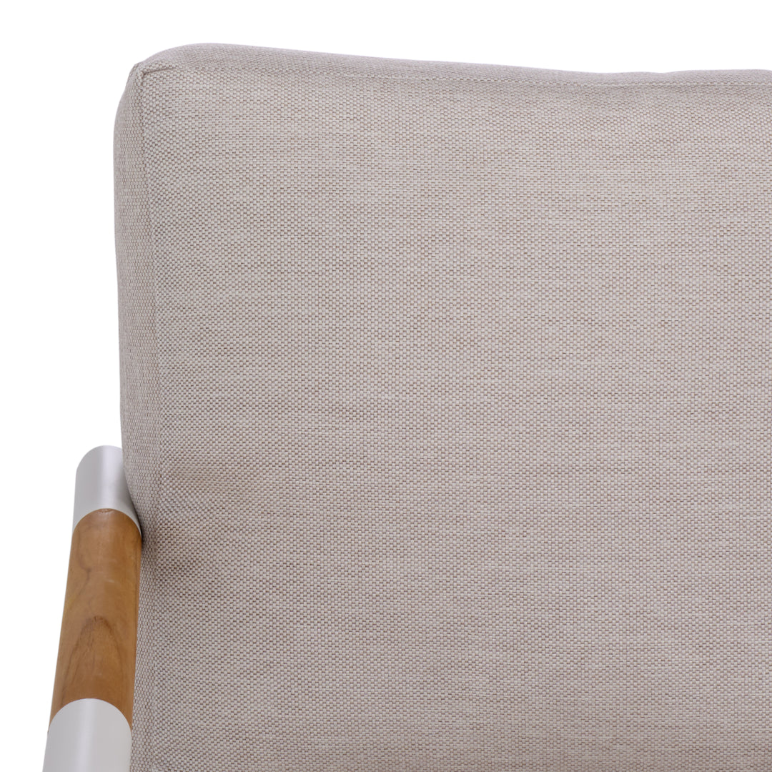 American Home Furniture Safavieh Couture Chryssa Aluminum And Teak Patio Sofa