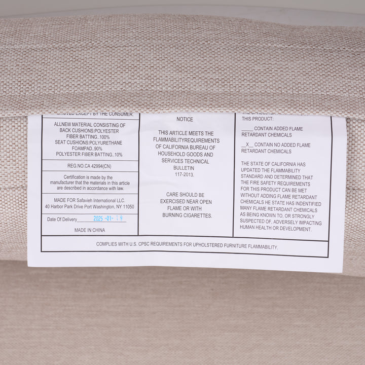 American Home Furniture Safavieh Couture Chryssa Aluminum And Teak Patio Sofa